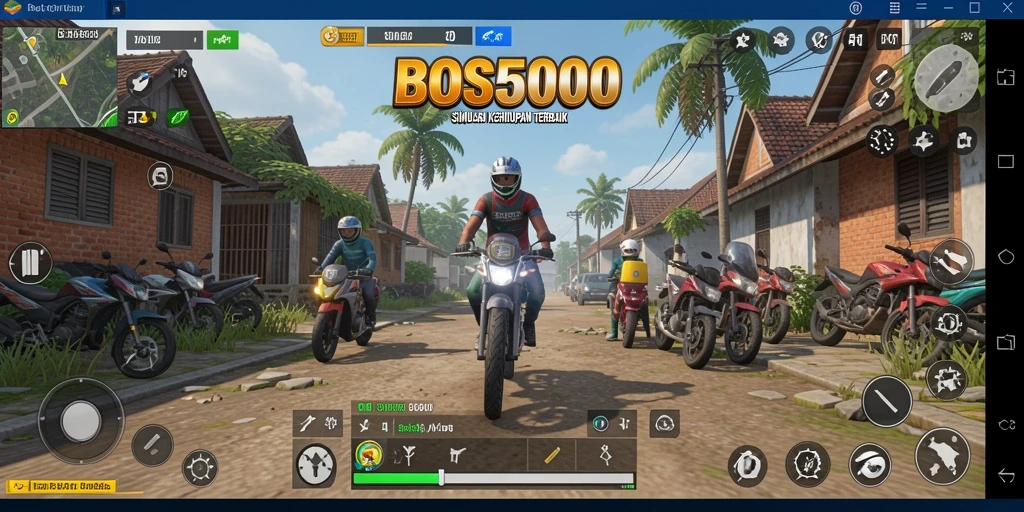 Tampilan gameplay BOS5000 yang menarik dan interaktif.