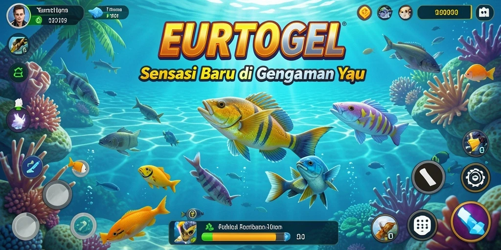 Tampilan seru gameplay Tembak Ikan di EUROTOGEL.