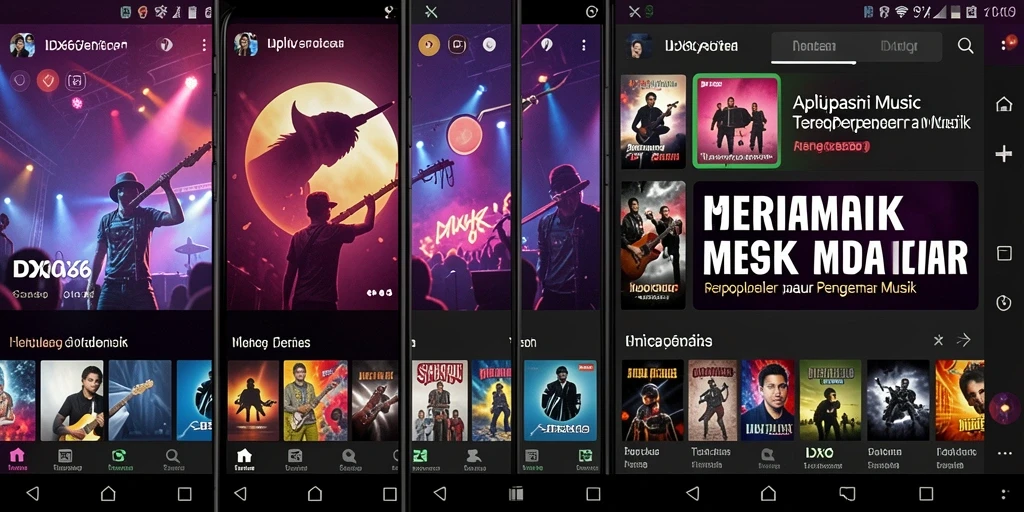 Tampilan gameplay IDX66 dengan berbagai pilihan musik.