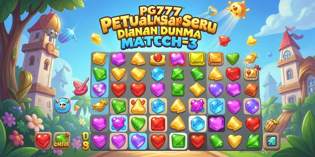 Screenshot gameplay PG777 yang menyenangkan dalam kategori Match-3.