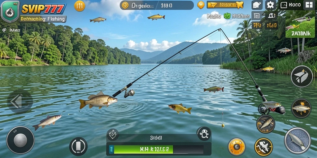 Gameplay SVIP777 yang menarik dan penuh aksi memancing.